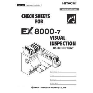 Hitachi EX8000-7 Hydraulic Excavator set of Service Manuals