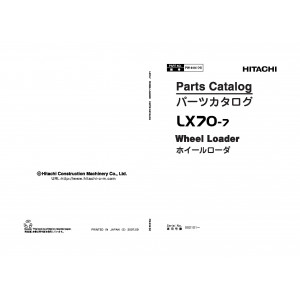 Hitachi LX70-7 Wheel Loader set of Service Manuals