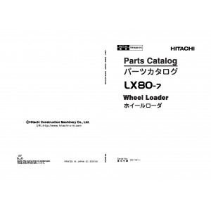 Hitachi LX80-7 Wheel Loader set of Service Manuals