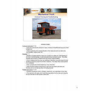 Hitachi EH750-3 Rigid Dump Truck set of Service Manuals