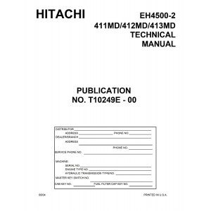 Hitachi EH4500-2 Rigid Dump Truck set of Service Manuals