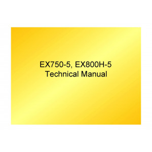 Hitachi EX750-5 and EX800H-5 Crawler Excavator set of Service Manuals