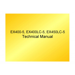 Hitachi EX400-5, EX400LC-5 and EX450LC-5 Crawler Excavator set of Service Manuals