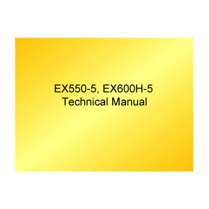 Hitachi EX550-5 and EX600H-5 Crawler Excavator set of Service Manuals