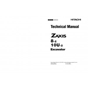 Hitachi Zaxis 8-2 and Zaxis 10U-2 Compact Excavator set of Service Manuals