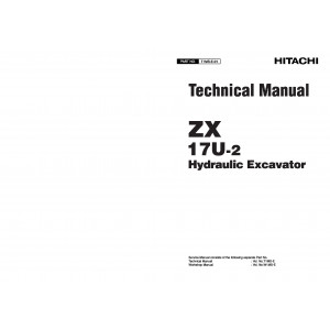 Hitachi Zaxis 17U-2 Compact Excavator set of Service Manuals