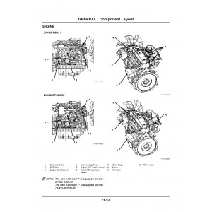 Hitachi Zaxis 40U-3, Zaxis 40U-3F, Zaxis 50U-3 and Zaxis 50U-3F Compact Excavator set of Service Manuals