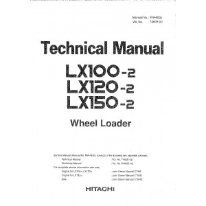 Hitachi LX150-2 Wheel Loader set of Service Manuals