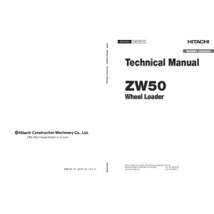 Hitachi Zaxis ZW30, Zaxis ZW40 and Zaxis ZW50 Wheel Loader set of Service Manuals