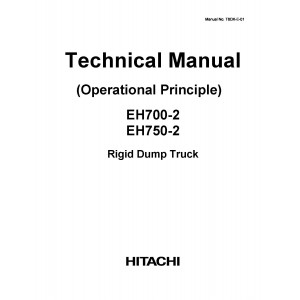 Hitachi EH700-2 and EH750-2 Rigid Dump Truck set of Service Manuals