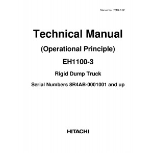 Hitachi EH1100-3 Rigid Dump Truck set of Service Manuals