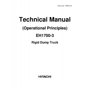 Hitachi EH1700-3 Rigid Dump Truck set of Service Manuals