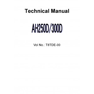 Hitachi AH250D and AH300D Articulated Dump Truck set of Service Manuals