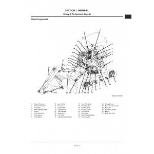 Hitachi Zaxis 35U-5A Compact Excavator set of Service Manuals