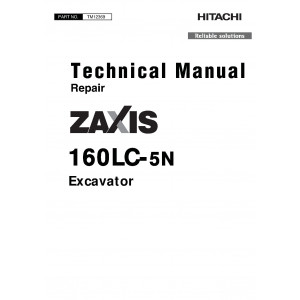 Hitachi Zaxis 160LC-5N Crawler Excavator set of Service Manuals