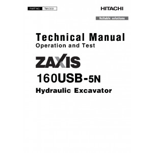 Hitachi Zaxis 60USB-5N Compact Excavator set of Service Manuals