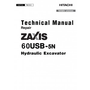 Hitachi Zaxis 60USB-5N Compact Excavator set of Service Manuals