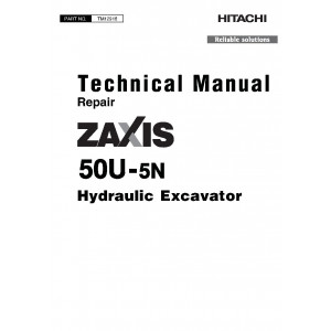 Hitachi Zaxis 50U-5N Compact Excavator set of Service Manuals