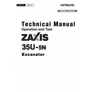 Hitachi Zaxis 35U-5N Compact Excavator set of Service Manuals