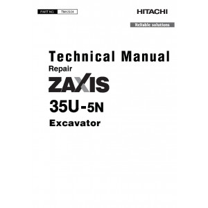 Hitachi Zaxis 35U-5N Compact Excavator set of Service Manuals