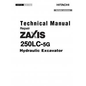 Hitachi Zaxis 250LC-5G Crawler Excavator set of Service Manuals