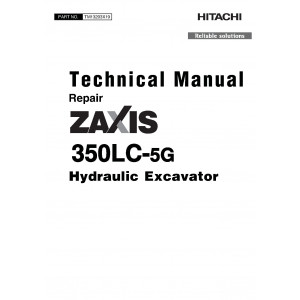 Hitachi Zaxis 350LC-5G Crawler Excavator set of Service Manuals