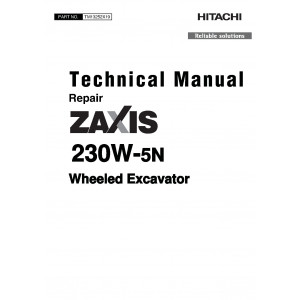 Hitachi Zaxis 230W-5N Wheel Excavator set of Service Manuals