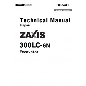 Hitachi Zaxis 300LC-6N Crawler Excavator set of Service Manuals