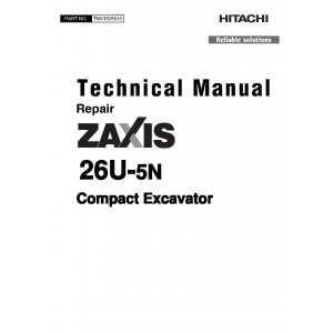 Hitachi Zaxis 26U-5N Compact Excavator set of Service Manuals