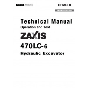 Hitachi Zaxis 470LC-6 Crawler Excavator set of Service Manuals