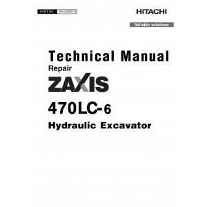 Hitachi Zaxis 470LC-6 Crawler Excavator set of Service Manuals