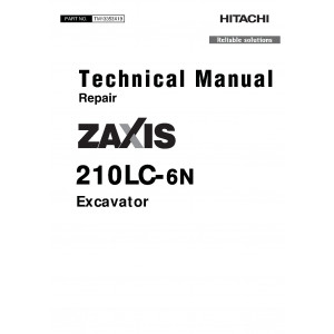 Hitachi Zaxis 210LC-6N Crawler Excavator set of Service Manuals