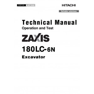 Hitachi Zaxis 180LC-6N Crawler Excavator set of Service Manuals