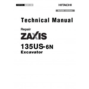 Hitachi Zaxis 135US-6N Crawler Excavator set of Service Manuals