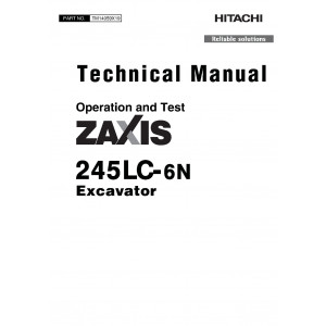 Hitachi Zaxis 245LC-6N Crawler Excavator set of Service Manuals