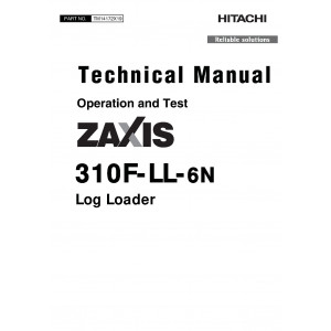 Hitachi Zaxis 310F-LL-6N Log Loader set of Service Manuals