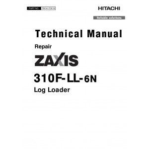 Hitachi Zaxis 310F-LL-6N Log Loader set of Service Manuals