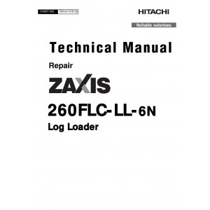 Hitachi Zaxis 260FLC-LL-6N Log Loader set of Service Manuals