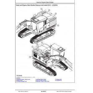 Hitachi Zaxis 210F-FE-6N Forestry Excavator set of Service Manuals