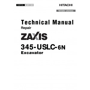 Hitachi Zaxis 345USLC-6N Crawler Excavator set of Service Manuals