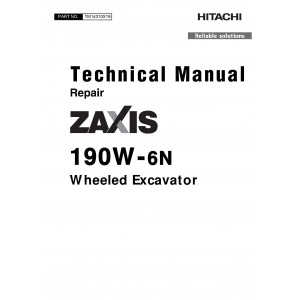 Hitachi Zaxis 190W-6N Wheel Excavator set of Service Manuals