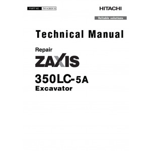 Hitachi Zaxis 350LC-5A Crawler Excavator set of Service Manuals