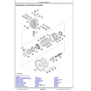 Hitachi Zaxis 350LC-5A Crawler Excavator set of Service Manuals