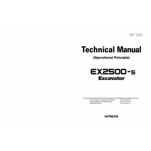 Hitachi EX2500-5 Crawler Excavator set of Service Manuals