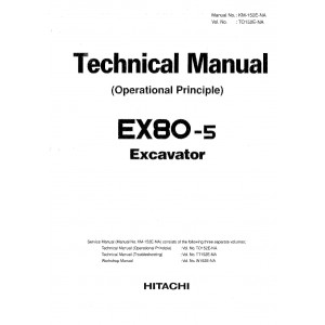 Hitachi EX80-5 Crawler Excavator set of Service Manuals