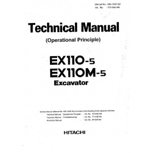 Hitachi EX100-5, EX100M-5, EX110-5 and EX110M-5 Hydraulic Excavator set of Service Manuals