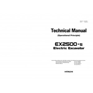 Hitachi EX2500-6 Crawler Excavator set of Service Manuals