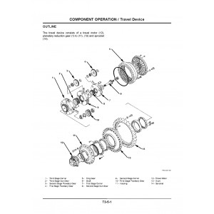 Hitachi EX1200-5C (S6R Engine) Hydraulic Excavator set of Service Manuals