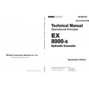 Hitachi EX8000-6 Hydraulic Excavator set of Service Manuals