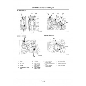 Hitachi Zaxis 850-3, Zaxis 850LC-3, Zaxis 870H-3 and Zaxis 870LCH-3 Crawler Excavator set of Service Manuals